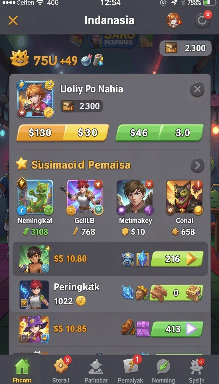 Galeri pratinjau visual for4d build APK resmi terbaru